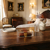 Boîtes de présentation en acrylique transparent, boîte de rangement à bijoux à couvercle rabattable, emballage cadeau de luxe léger pour le rangement