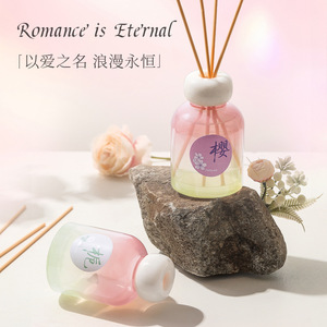 Cherry Blossom Scented <b>Reed</b> <b>Diffuser</b> 150ml Long Lasting Fragrance For Bedroom And Home Use - Product Image 3