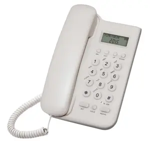 Telephone caller ID telephone battery free office home landline hotel guest room telephone