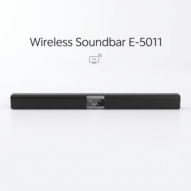 OEM E 5011 TV Soundbar 10W Home Audio Speaker Multi Connection COAX AUX USB TF Card Rechargeable Sound Bar for Household