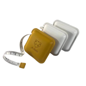 Kunden spezifisches Lederband Lineal Drucken Logo Quadrat Runde PU Öl seitliches Lineal Stahl druck Kleines Geschenk Mini Benutzer definiertes Lineal Drucken - Product Image 2