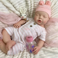 Poupées Reborn de 20 pouces avec grands yeux et bouche ouverte, cadeau de Noël pour enfants, pour magasins de jouets, faible MOQ, conformité CE/CPC, directement de l'usine