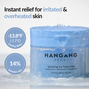 แผ่นโทนเนอร์เย็น Hangang Seoul Sparkling Ice ขนาด 140 มล. 60 แผ่น ช่วยปลอบประโลมผิวที่ระคายเคือง - Product Image 1