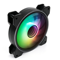 Ventilateur de refroidissement pour PC à flux d'air axial de haute qualité, ventilateur RGB pour boîtier d'ordinateur, ventilateur RGB pour jeux sur ordinateur de 120 mm