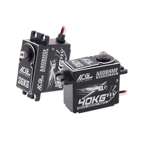 AGFRC CNC 40kg Couple 0.085sec Vitesse Titanium Gear 25T Brushless Digital 4.8-8.4V RC Servo pour avion RC