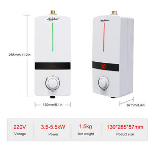 Chauffe-eau électrique sans réservoir miniature pour hôtel, commande tactile, 220V, pour usage hôtelier et domestique, Chauff Eau Lectrique - Product Image 2