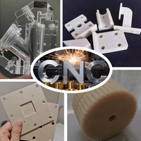 Pièces usinées sur mesure OEM par tournage et fraisage CNC, fabrication de plastiques PVC, PMMA, PE, PA66, PEEK, Delrin noir