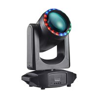 Projecteur LED MOKE Beam Spot Moving Head avec Gobo, Prisme, DMX512, Activation Sonore pour DJ, Discothèque, Club, Fête, Mariage