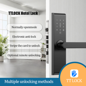 Parmak İzi Akıllı Kapı Kilidi Şifre IC Kart Anahtar APP Kontrolü Ahşap/Paslanmaz Çelik Kapılar için TTlock Akıllı Kilit - Product Image 2