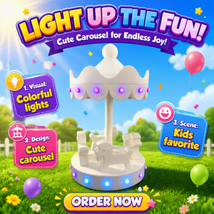 Nuevo Carrusel Eléctrico Temático de Juego Suave con Sillas Giratorias para Niños, Diseño de Palmera, para Parques de Diversiones Interiores - Product Image 4