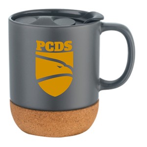 Phong cách mới 12 oz. Cork cơ sở Mug gốm với nắp - Product Image 5