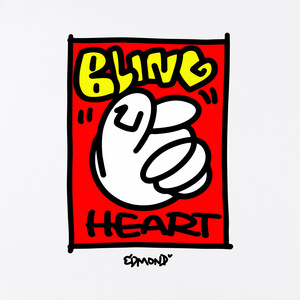 Camiseta blanca con estampado de corazón brillante, unisex, 100% algodón, transpirable, ajuste holgado, Top informal Q70 - Product Image 5