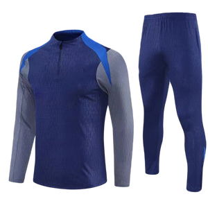 2526 Autumn Winter Long Sleeve Soccer Tracksuit for Men and Kids <strong>MBAPPE</strong> BENZEMA RONALDO <strong>Football</strong> Training Suit Sports Wear <strong>Kit</strong> - Product Image 2