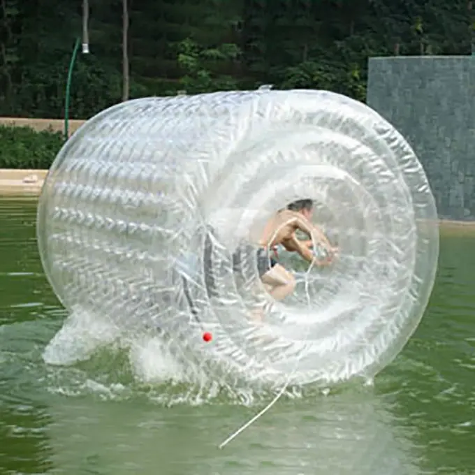 Bola de rolo inflável para adulto, tamanho grande, água transparente, para venda