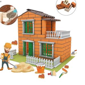 Khối Nhựa Cho Nhà Xây Dựng Xây Dựng Một Ngôi Nhà Hot Bán Bộ Trò Chơi Tự Làm Lắp Ráp Kiến Trúc Sư Biệt Thự Chơi Đặt Đồ Chơi - Product Image 1