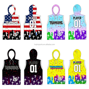 FQ Custom Ice Creammm Design Faith Cross 7 on 7 Ensemble de football américain 7v7 pour enfants, comprenant un sweat à capuche sans manches imprimé à compression et un design Faith Cross 7 on 7 - Product Image 3