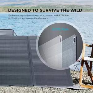 Para ECOFLOW <span class=keywords><strong>400W</strong></span> <span class=keywords><strong>Panel</strong></span> <span class=keywords><strong>solar</strong></span> portátil Plegable y duradero Estuche con soporte ajustable Impermeable IP68 Solución completa de células solares - Product Image 3