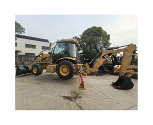 Chargeur sur pneus Caterpillar Cat420F d'occasion original en bon état Chargeur rétrocaveuse Cat 420F d'occasion à vendre - Product Image 1