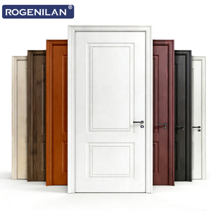 <span class=keywords><strong>Puerta</strong></span> Interior de Madera Precolgada Impermeable para Baño Rogenilan, Puertas Batientes de Madera con Cerradura - Product Image 6