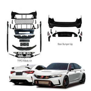 Nuovo Kit Carrozzeria 2026 di Alta Qualità Tipo <span class=keywords><strong>R</strong></span> per Honda Civic Hatchback GEN 11 (2022-2026) - Paraurti Anteriore e Minigonne Laterali - Product Image 2