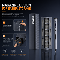 Tournevis électrique rotatif de type cube 57-en-1 avec moteur planétaire, batterie au lithium rechargeable et affichage numérique TK