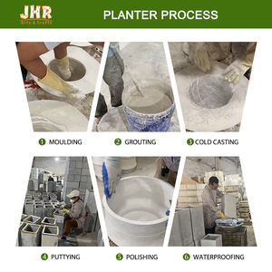Pots <span class=keywords><strong>de</strong></span> plantes d'usine en gros, jardinières modernes hautes en <span class=keywords><strong>terre</strong></span> <span class=keywords><strong>cuite</strong></span>, écologiques, biodégradables, pour intérieur, avec drainage et auto-arrosage - Product Image 5