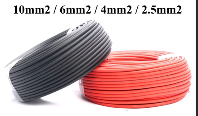 High Flexible DC Cable Wire 10 25 35 50 70mm 95mm2 Pure Copper Battery Power Cable for Solar Inverter System Automotive