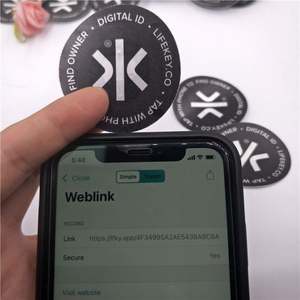 Etiqueta de Bordado NFC Resistente al Calor y Lavable, Etiqueta de Ropa RFID tag213, Etiqueta de Lavandería NFC Termoadhesiva - Product Image 2