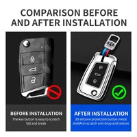 Nouveau Design TPU voiture clé à distance couverture pour VW Volkswagen Golf 7 MK7 Tiguan MK2 pour Seat Ateca Leon FR 2 Ibiza Auto accessoire