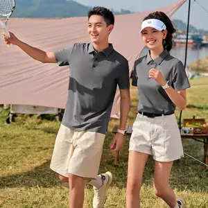 Huachao cusutomize kaus Polo pria musim panas kualitas tinggi bisnis golf cepat kering perlindungan matahari warna Solid kaus pria