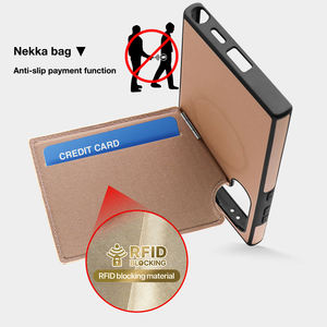 Funda de Cuero PU Magnética de Lujo para Negocios, Diseño Resistente a Impactos, Soporte Invisible, Porta Tarjetas - Product Image 5