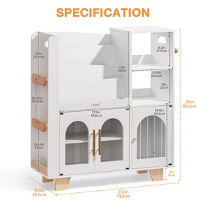 <span class=keywords><strong>Montessori</strong></span> organizzatore di stoccaggio giocattolo per bambini <span class=keywords><strong>libreria</strong></span> in <span class=keywords><strong>legno</strong></span> per bambini <span class=keywords><strong>libreria</strong></span> con scaffali giocattolo - Product Image 6
