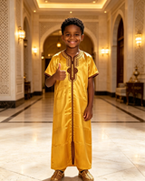 CCY 2026 En stock Thobe, Kanduras, Qamis, Alabiya, Jubbah, Boubou pour garçons, broderie marocaine brillante