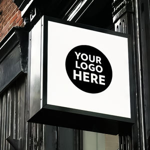 Fuera de la puerta de publicidad redonda cajas de luz LED caja de luz de exhibición de acrílico signo para tienda de negocios - Product Image 6