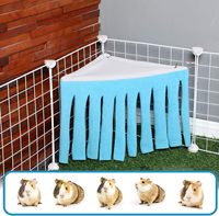 Accessoires pour cage : Hamac pliable de luxe pour furets, avec cadre en plastique, étanche, réutilisable, emballage en boîte plastique pour furets