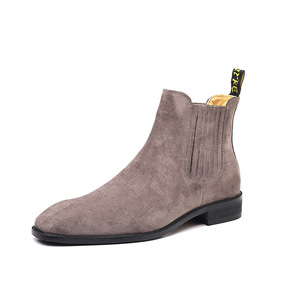Bottes Chelsea classiques de luxe rétro pour hommes, tailles plus grandes 45 46, cuir véritable, style britannique, pour l'hiver, l'été et l'automne - Product Image 6