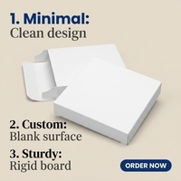 Petite boîte en papier blanche, emballage en papier kraft blanc, bon prix, boîte en carton blanc