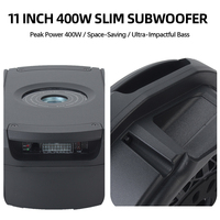 Subwoofer Caché 11'' Haute Performance DC 12V 400W Sous Siège pour Voiture, Son Basses Amélioré, Idéal Espaces Intérieurs Restreints