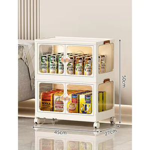 New Design Transparent Foldable <b>Storage</b> Cabinet Household Organizer for Frosting Cereal Chocolate Rectangle Elegant <b>Box</b> Design - Product Image 1