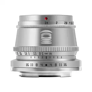 Ttartisan เลนส์โฟกัสแบบแมนนวล APS-C F1.4 35มม. เข้ากันได้กับกล้อง L mount Leica T, TL, TL2, Cl, Sigma FP (สีเงิน)