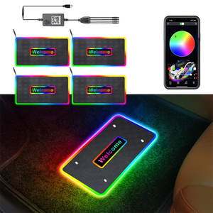 Vente directe Nouveau modèle 3 Bande LED 5V RGB Application Télécommande USB Lumière décorative d'ambiance 110cm Éclairage intérieur automobile - Product Image 1