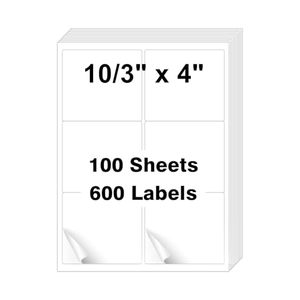 Rectangle Sticker <b>Label</b> Self Adhesive <b>Label</b> Sticker Rectangle <b>Label</b> Sticker Sheets for Laser Inkjet <b>Printer</b> - Product Image 1