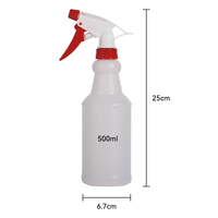 Bouteilles pulvérisatrices ajustables vides de 16 oz personnalisées pour solutions de nettoyage, sans fuite ni obstruction