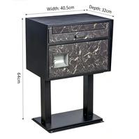 Boîtes aux lettres verticales pour appartements en acier galvanisé, petite boîte à colis, boîte de livraison