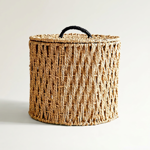 Nueva colección de cestas de almacenamiento de papel con tapa, fabricadas en Vietnam, con precio de mayoreo, OEM, ODM, color y dimensiones personalizables. - Product Image 1