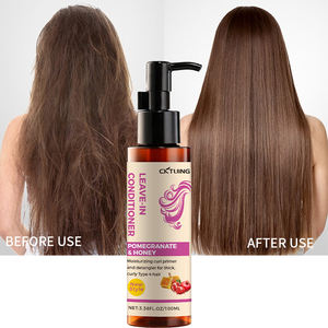 Primer anti-frisottis Soins capillaires naturels pour cheveux bouclés Grenade Miel Hydrater Biologique Vegan Acide hyaluronique Gel capillaire hydratant sans rinçage - Product Image 1