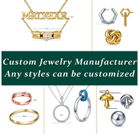 Parures de bijoux fantaisie plaqué or sur mesure Yueyingli (collier, boucles d'oreilles, bagues, bracelet) unisexe pour fêtes - Vente en gros OEM/ODM