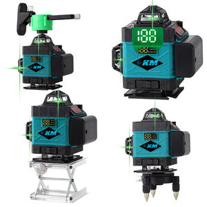 Nivel Láser Verde Km 4D de 16 Líneas, 505-520 Nm, Pantalla Digital, Rotación de 360 Grados, para Uso en Interiores y Exteriores - Product Image 5
