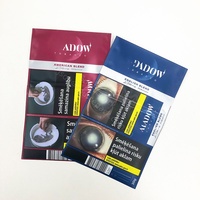 Sachet en plastique refermable pour tabac à rouler, feuilles de tabac séchées, 25g, 50g, 100g, avec autocollant