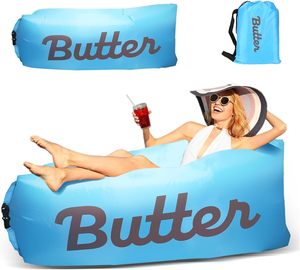 Lazy Minimalist Modern <b>Inflatable</b> <b>Sofa</b> Music Festival Camping Picnic Adult Reclining Portable Air Bed Outdoor Thickened Oxford - Product Image 1